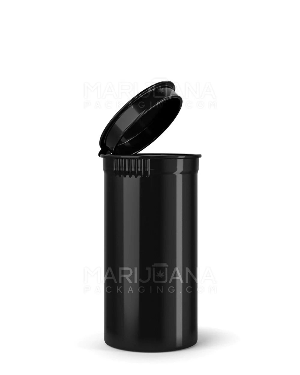 Child Resistant Opaque Black Pop Top Bottles | 13dr - 2g | Sample