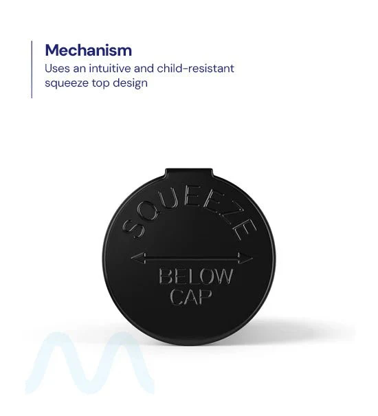 Child Resistant | Opaque Black Pop Top Bottles | 30dr - 7g - 150 Count - Image 4