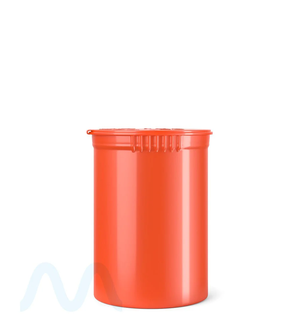 Child Resistant Opaque Strawberry Pop Top PCR Bottles | 30dr - 7g | Sample - Image 2