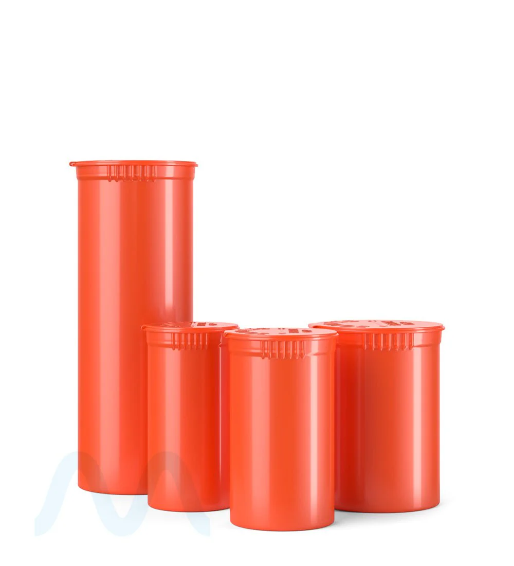 Child Resistant Opaque Strawberry Pop Top PCR Bottles | 30dr - 7g | Sample - Image 5