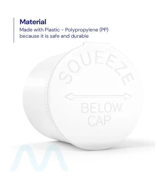 Child Resistant | Opaque White Pop Top Bottles | 90dr - 28g - 60 Count - Image 2