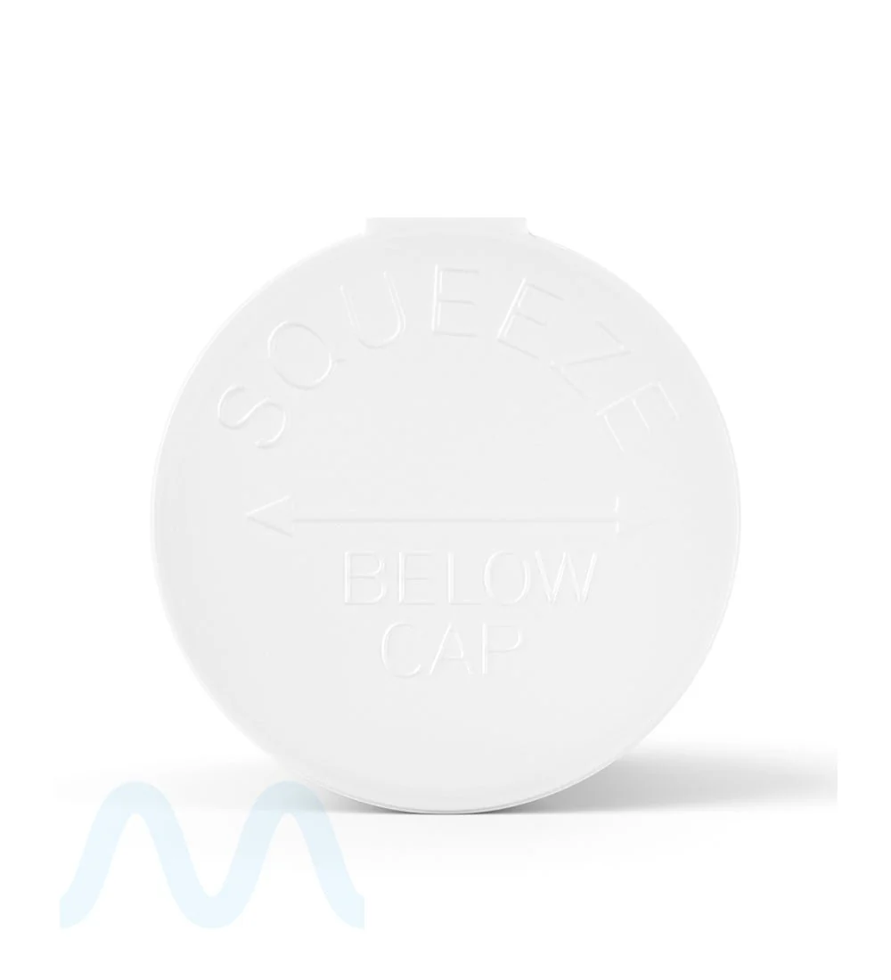 Child Resistant | Opaque White Pop Top Bottles | 90dr - 28g - 64 Count - Image 4