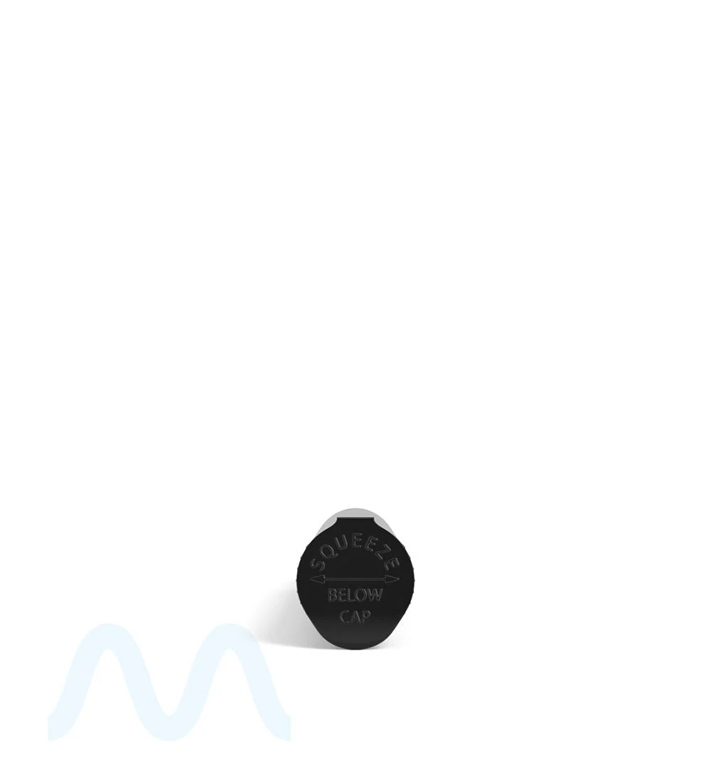 Child Resistant | Pop Top Opaque Plastic PCR Pre-Roll Tubes (Open) | 95mm - Black - 1000 Count - Image 5