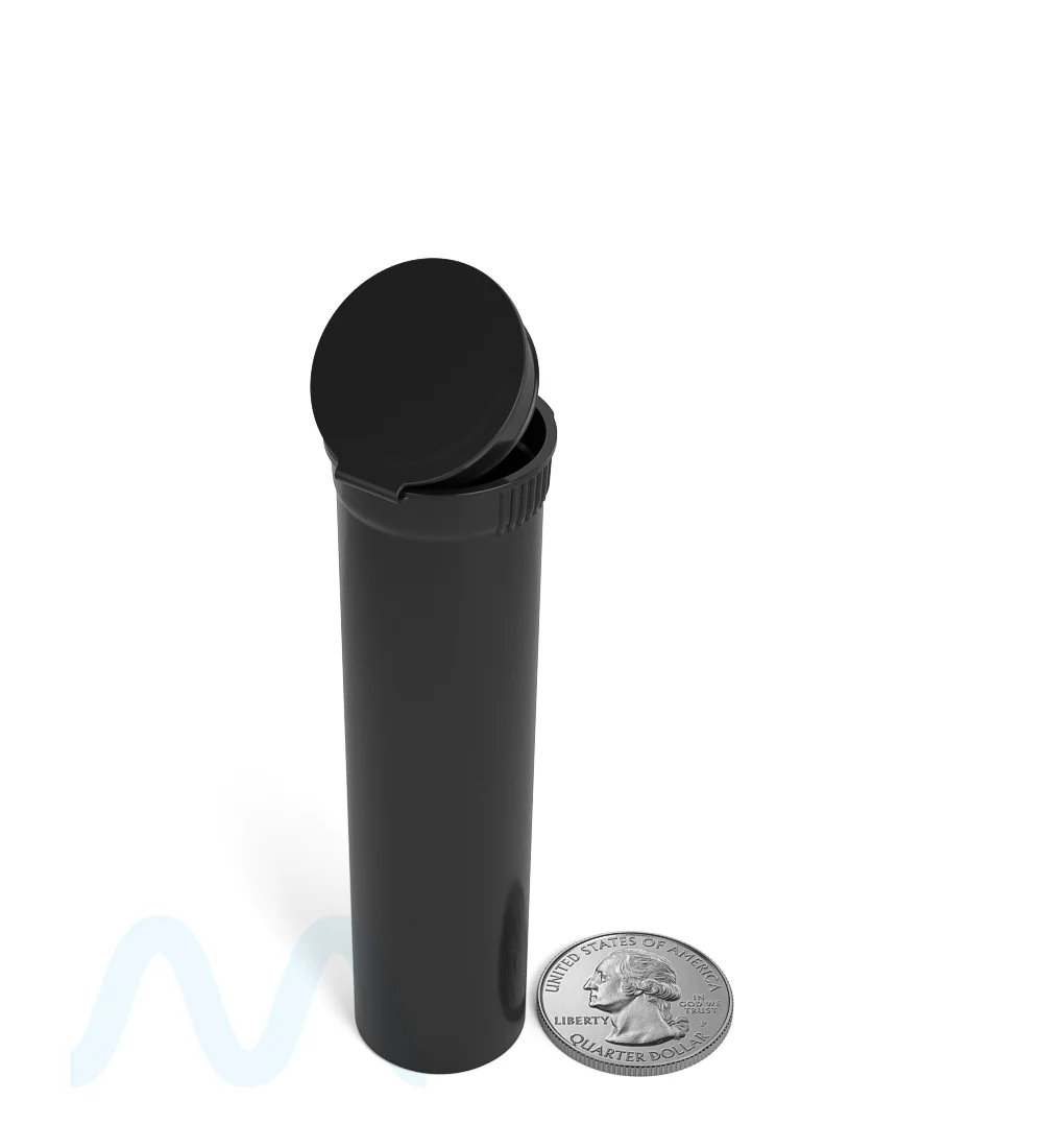 Child Resistant | Pop Top Opaque Plastic Pre-Roll BiTubes | 88mm - Black - 900 Count - Image 10
