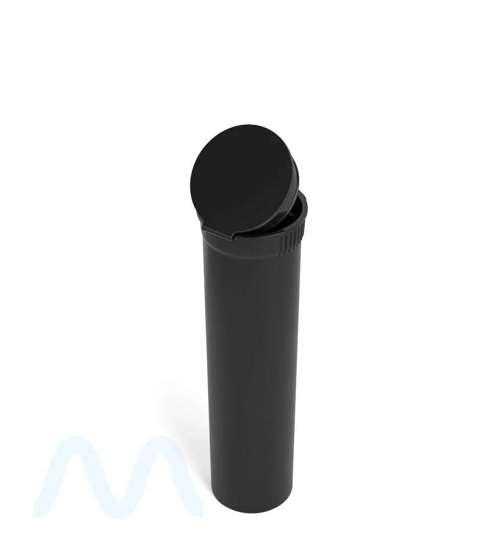 Child Resistant | Pop Top Opaque Plastic Pre-Roll BiTubes | 88mm - Black - 900 Count - Image 6