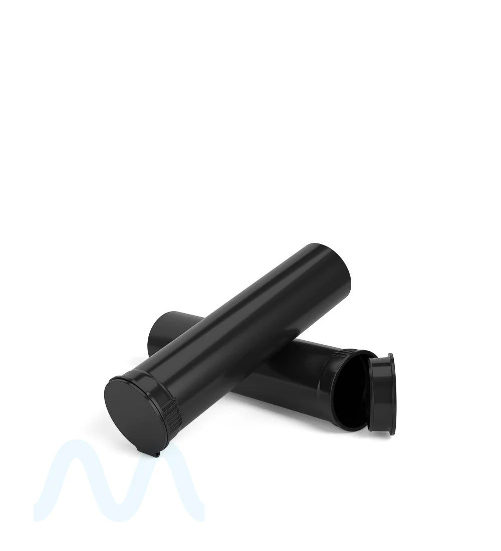 Child Resistant | Pop Top Opaque Plastic Pre-Roll BiTubes | 88mm - Black - 900 Count - Image 7
