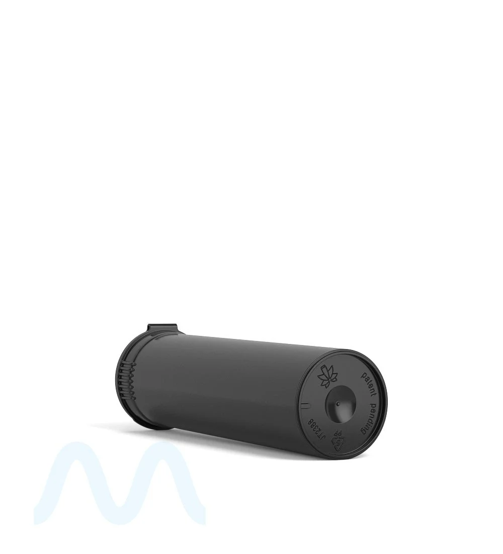 Child Resistant | Pop Top Opaque Plastic Pre-Roll TriTubes | 88mm - Black - 900 Count - Image 4