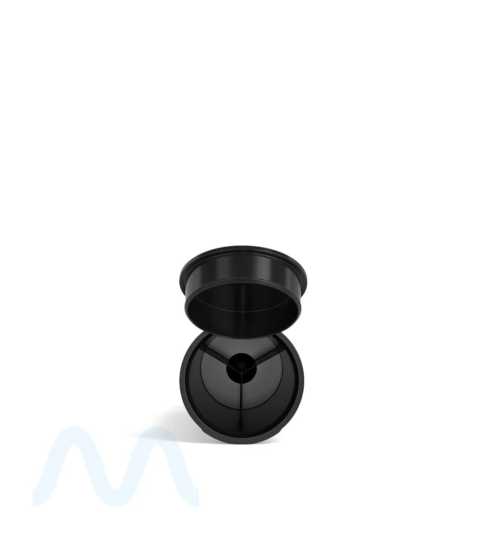 Child Resistant | Pop Top Opaque Plastic Pre-Roll TriTubes | 88mm - Black - 900 Count - Image 5