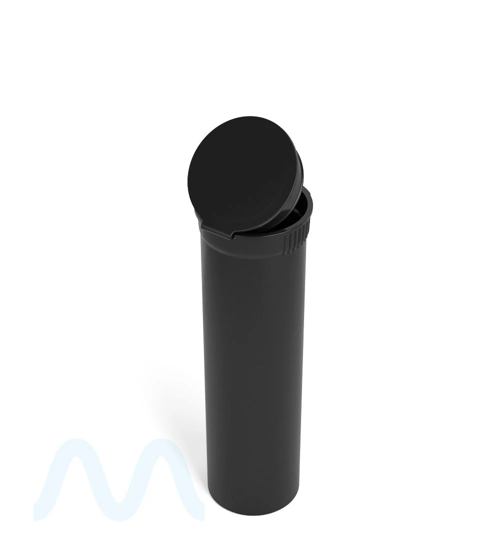 Child Resistant | Pop Top Opaque Plastic Pre-Roll TriTubes | 88mm - Black - 900 Count - Image 6
