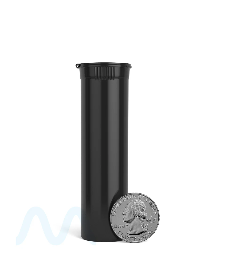 Child Resistant | Pop Top Opaque Plastic Pre-Roll TriTubes | 88mm - Black - 900 Count - Image 9