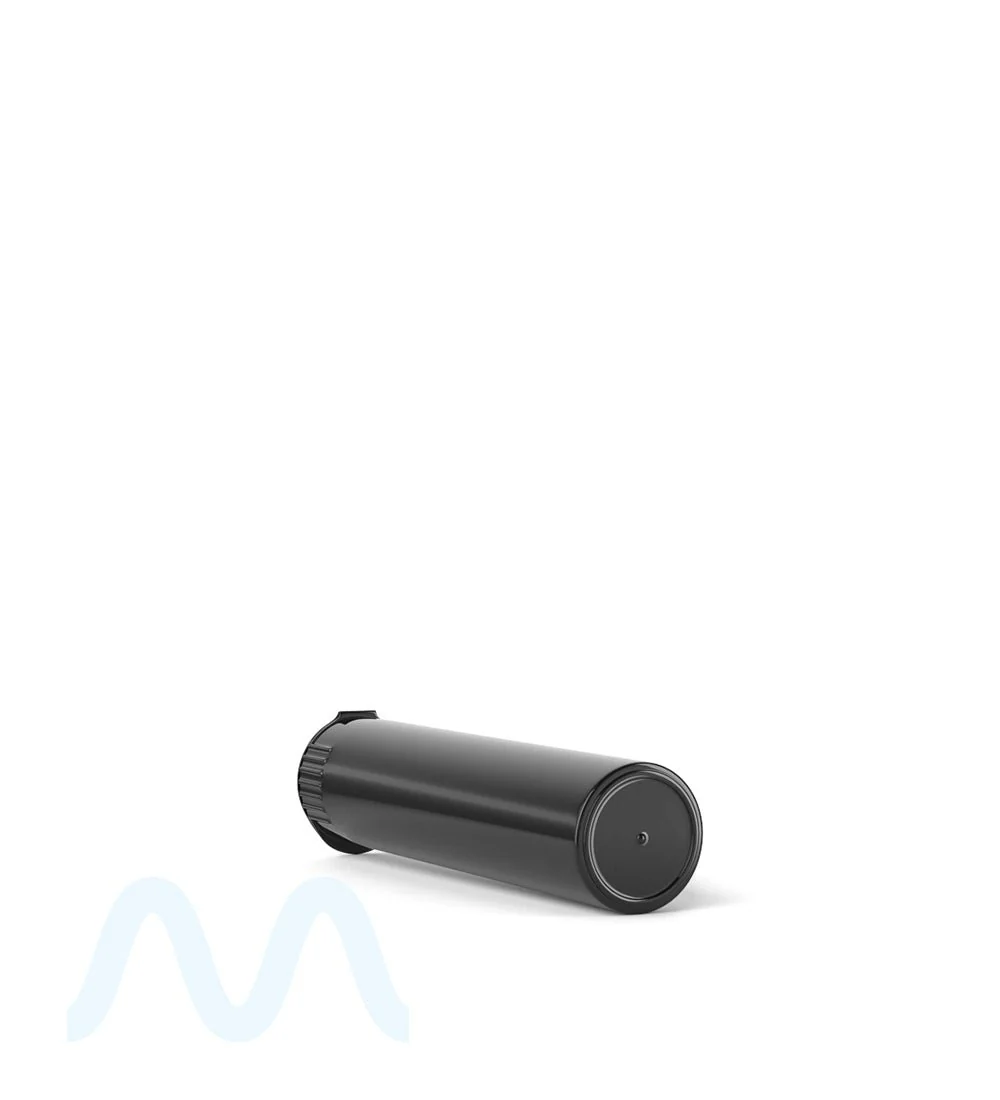 Child Resistant | Pop Top Opaque Plastic Pre-Roll Tubes (Open) | 78mm - Black - 1200 Count - Image 5