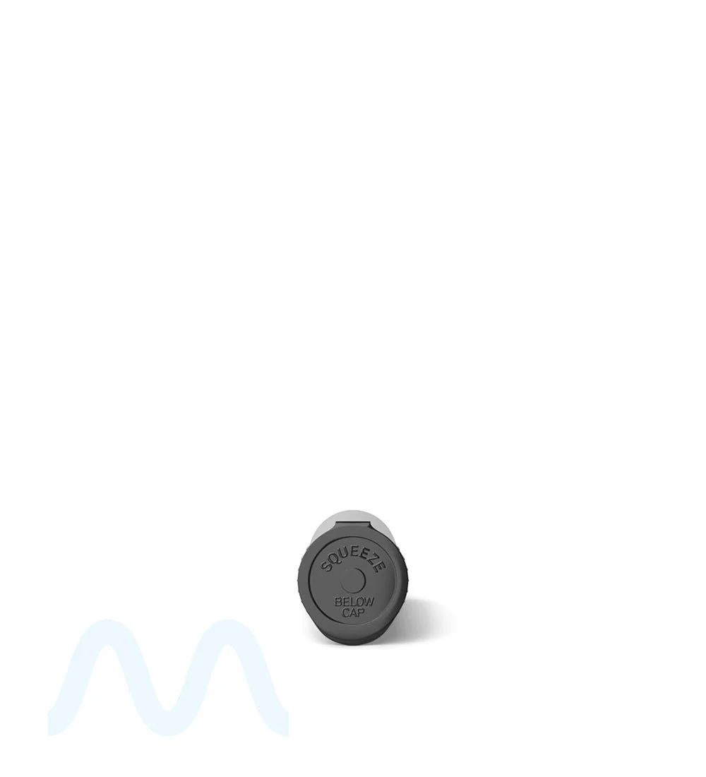 Child Resistant | Pop Top Opaque Plastic Pre-Roll Tubes (Open) | 78mm - Black - 1200 Count - Image 6