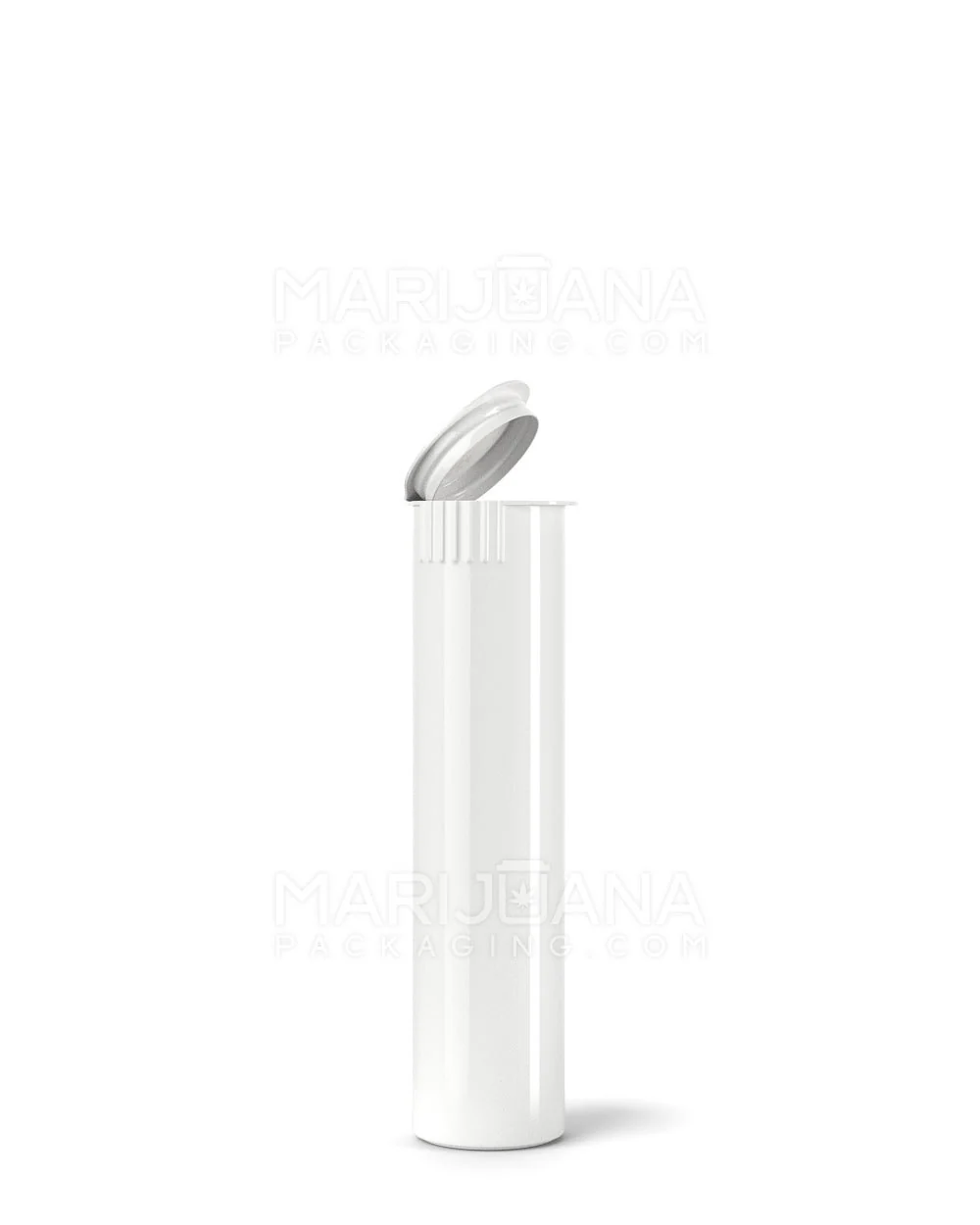 Child Resistant Pop Top Opaque Plastic Pre-Roll Tubes | 78mm - White | Sample