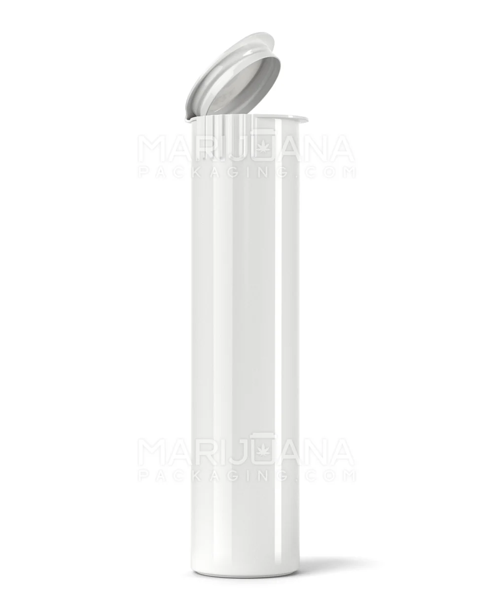 Child Resistant Pop Top Opaque Plastic Pre-Roll Tubes | 78mm - White | Sample