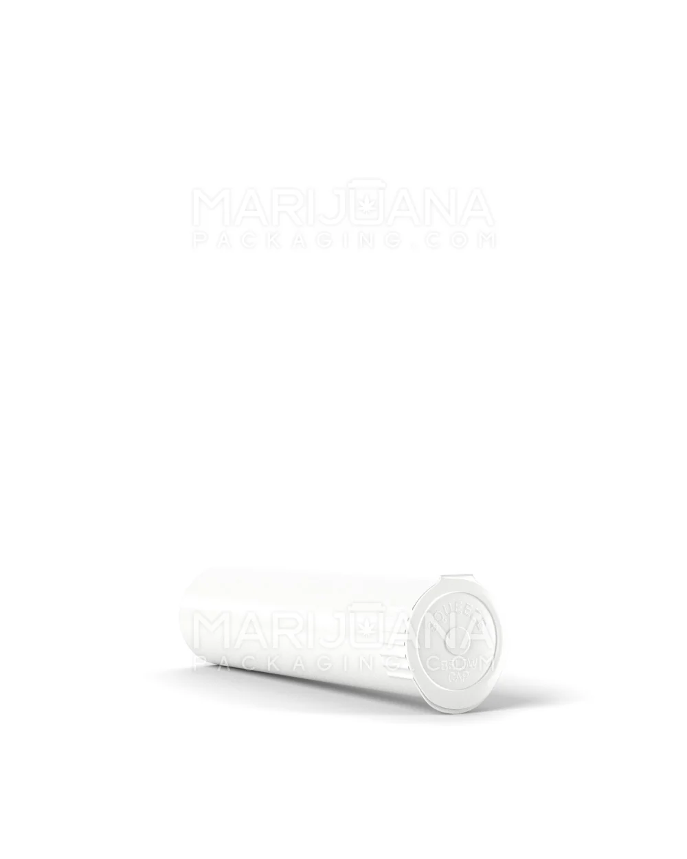 Child Resistant | Pop Top Opaque Plastic Pre-Roll Tubes (Open) | 78mm - White - 1200 Count - Image 3