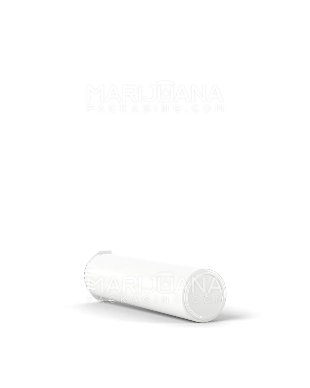 Child Resistant | Pop Top Opaque Plastic Pre-Roll Tubes (Open) | 78mm - White - 1200 Count - Image 4