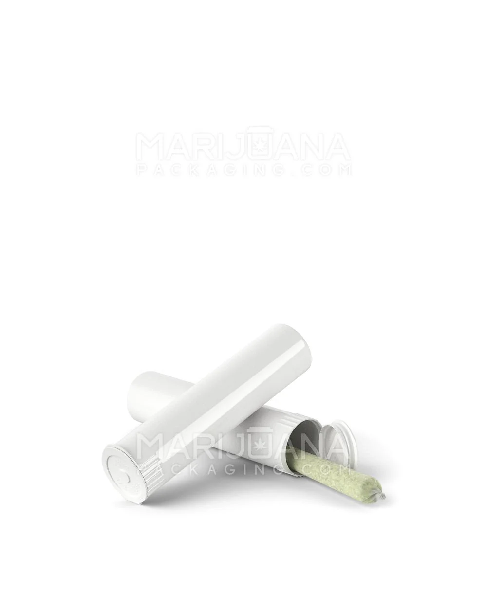 Child Resistant | Pop Top Opaque Plastic Pre-Roll Tubes (Open) | 78mm - White - 1200 Count - Image 8