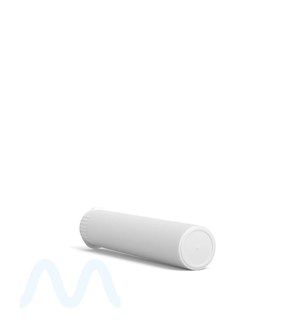 Child Resistant | Pop Top Opaque Plastic Pre-Roll Tubes (Open) | 98mm - White - 1000 Count - Image 4