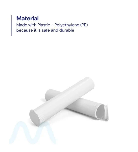 Child Resistant | Pop Top Opaque Plastic Pre-Roll Tubes (Open) | 98mm - White - 1000 Count - Image 9