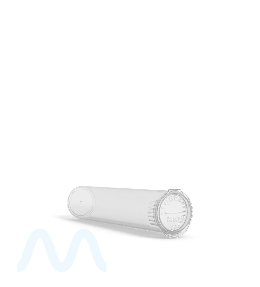 Child Resistant | Pop Top Plastic Pre-Roll PCR Tubes (Open) | 90mm - Clear - 1000 Count - Image 5