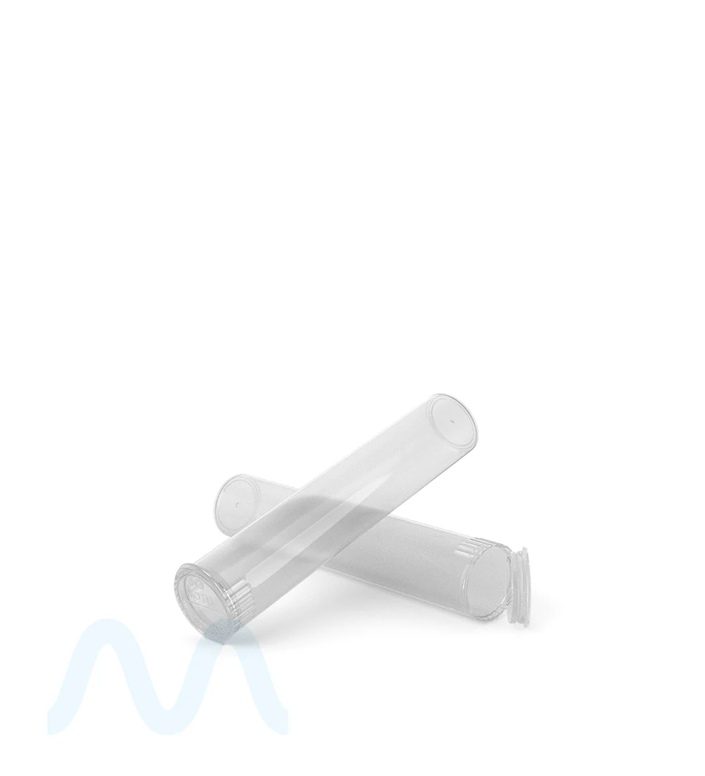 Child Resistant | Pop Top Plastic Pre-Roll Tubes (Open) | 78mm - Clear - 1200 Count - Image 8