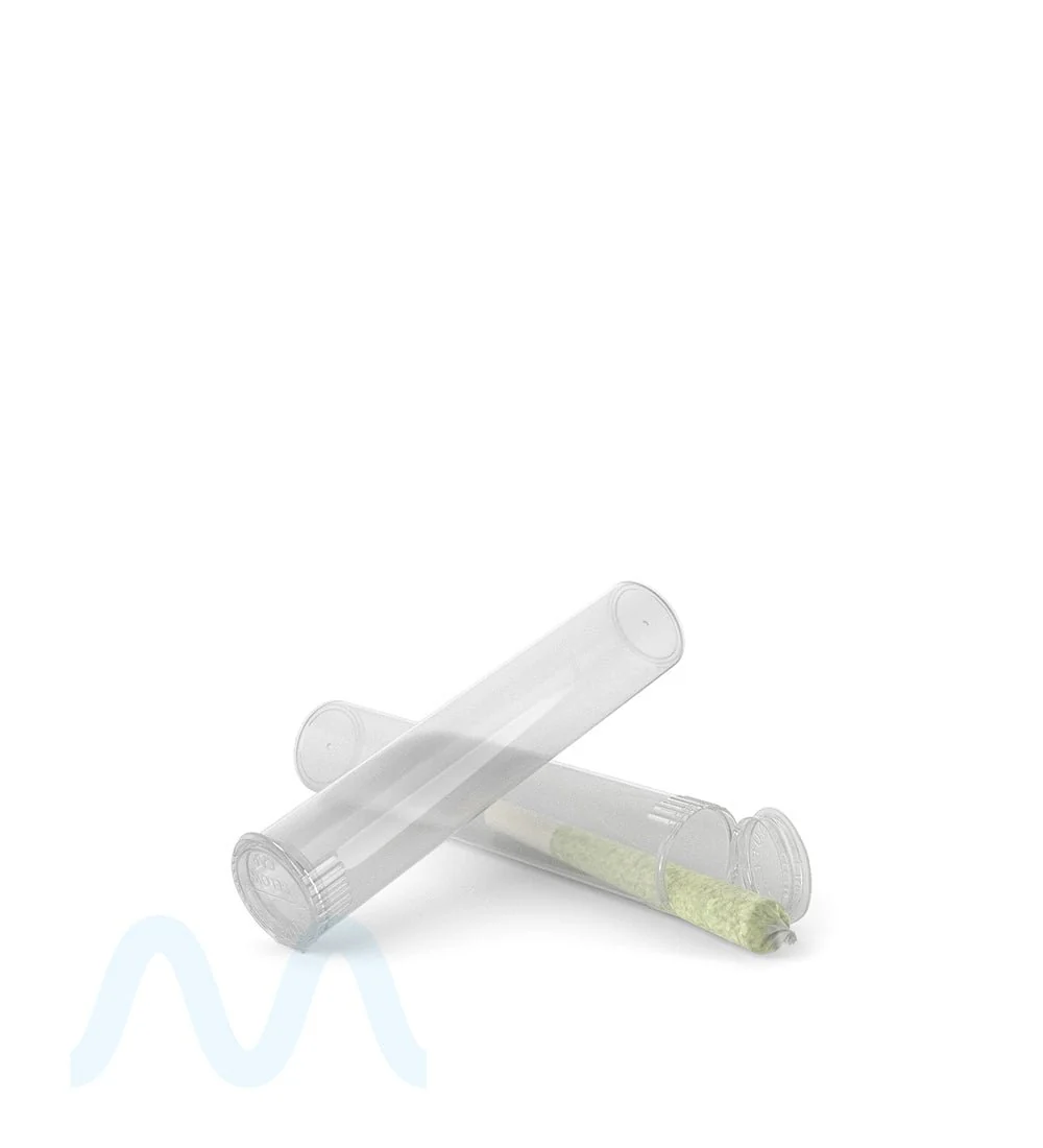Child Resistant | Pop Top Plastic Pre-Roll Tubes (Open) | 78mm - Clear - 1200 Count - Image 9