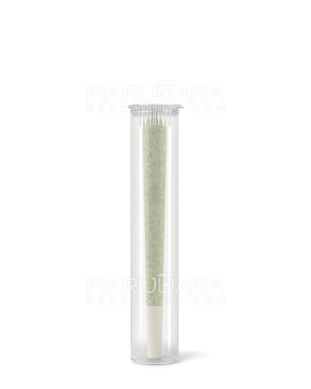Child Resistant | Pop Top Plastic Pre-Roll Tubes (Open) | 98mm - Clear - 1000 Count - Image 3