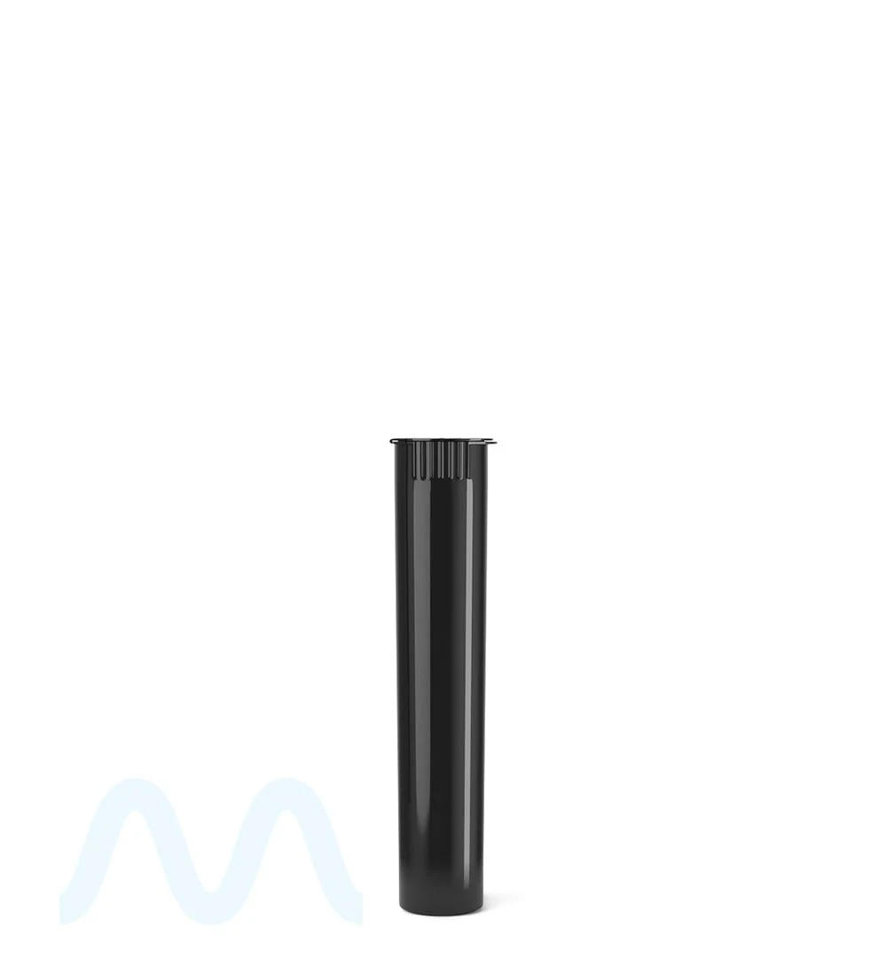Child Resistant | Pop Top Plastic Opaque Pre-Roll Tubes | 70mm - Black - 1000 Count - Image 2