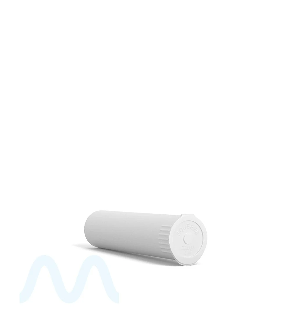 Child Resistant | Pop Top Opaque Plastic Pre-Roll Tubes | 78mm - White - 1200 Count - Image 3