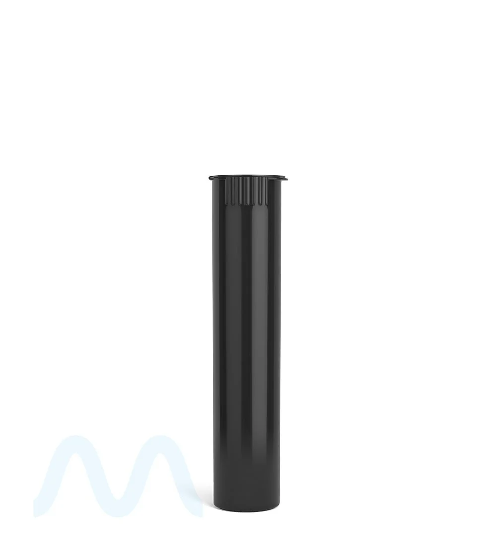Child Resistant | Pop Top Opaque Plastic Pre-Roll Tubes | 90mm - Black - 1000 Count - Image 2