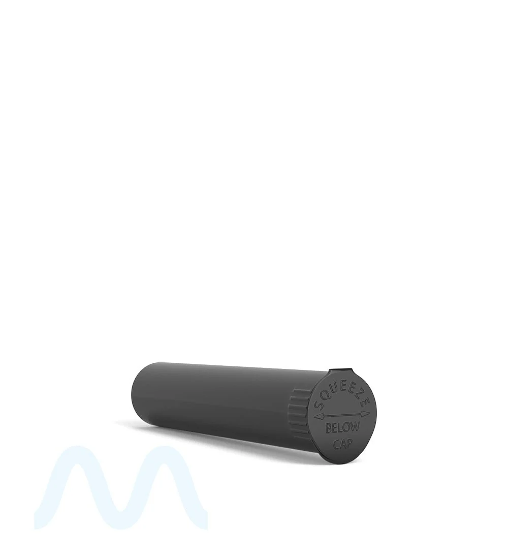 Child Resistant | Pop Top Opaque Plastic Pre-Roll Tubes | 90mm - Black - 1000 Count - Image 3