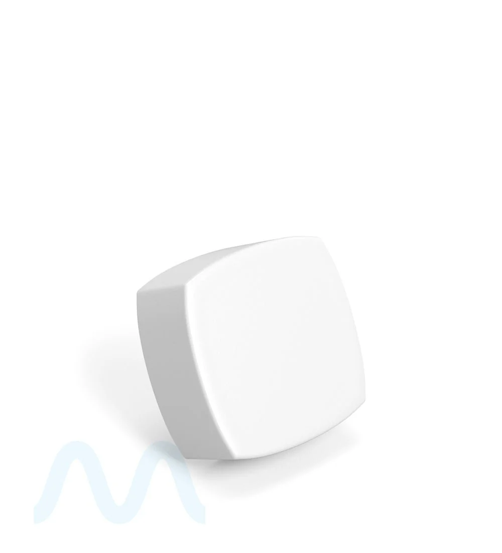 Child Resistant | Push Down & Turn Plastic Pillow PCR Caps w/ Teflon Liner | 32mm - Matte White - 250 Count - Image 3