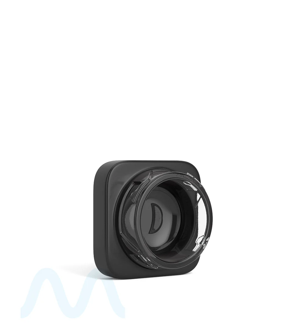 Child Resistant | Qube Black Glass Concentrate Jar w/ Black Cap | 32mm - 5mL - 250 Count - Image 5
