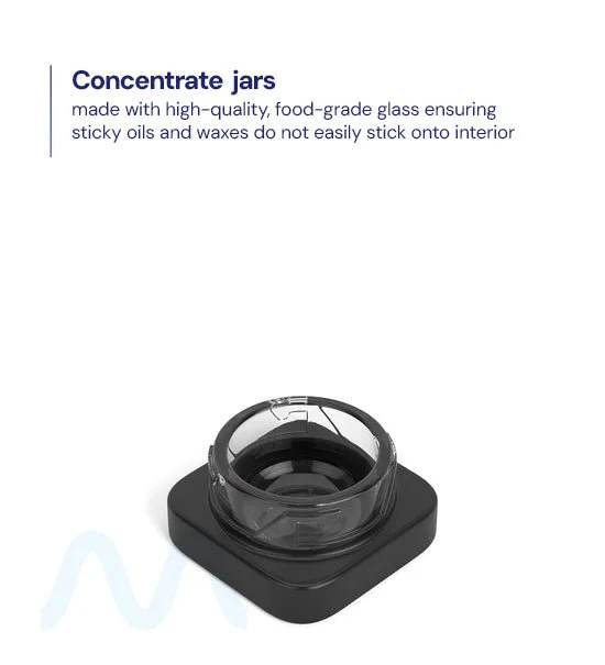Child Resistant | Qube Black Glass Concentrate Jar w/ Black Cap | 32mm - 5mL - 250 Count - Image 6