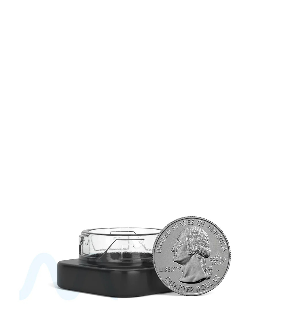 Child Resistant | Qube Black Glass Concentrate Jar w/ Black Cap | 32mm - 5mL - 250 Count - Image 8