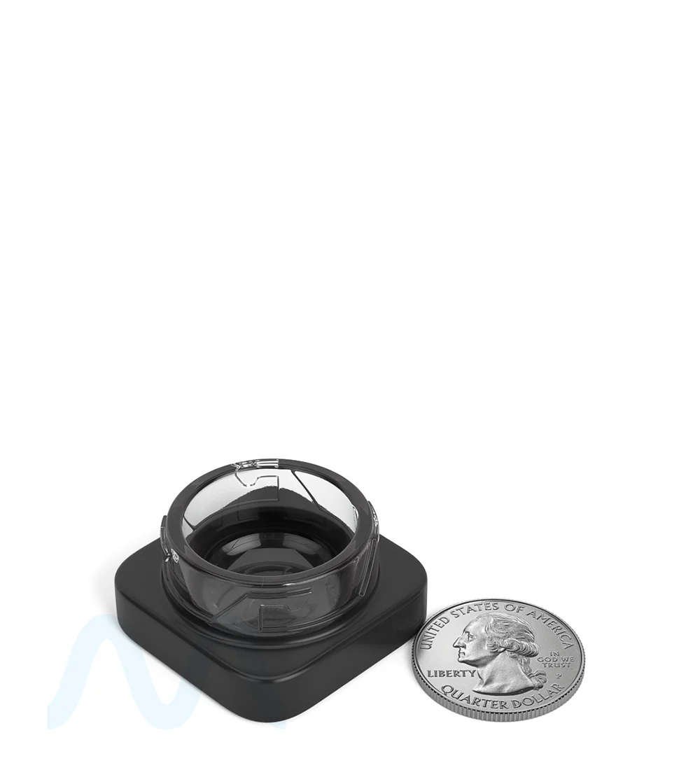 Child Resistant | Qube Black Glass Concentrate Jar w/ Black Cap | 32mm - 5mL - 250 Count - Image 9