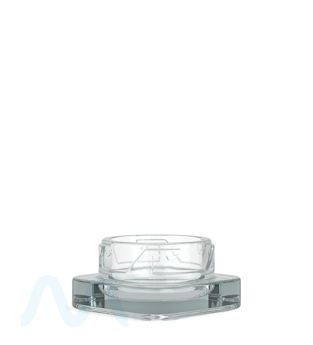 Child Resistant | Qube Clear Glass Concentrate Jar w/ Black Cap | 32mm - 5mL - 250 Count - Image 3