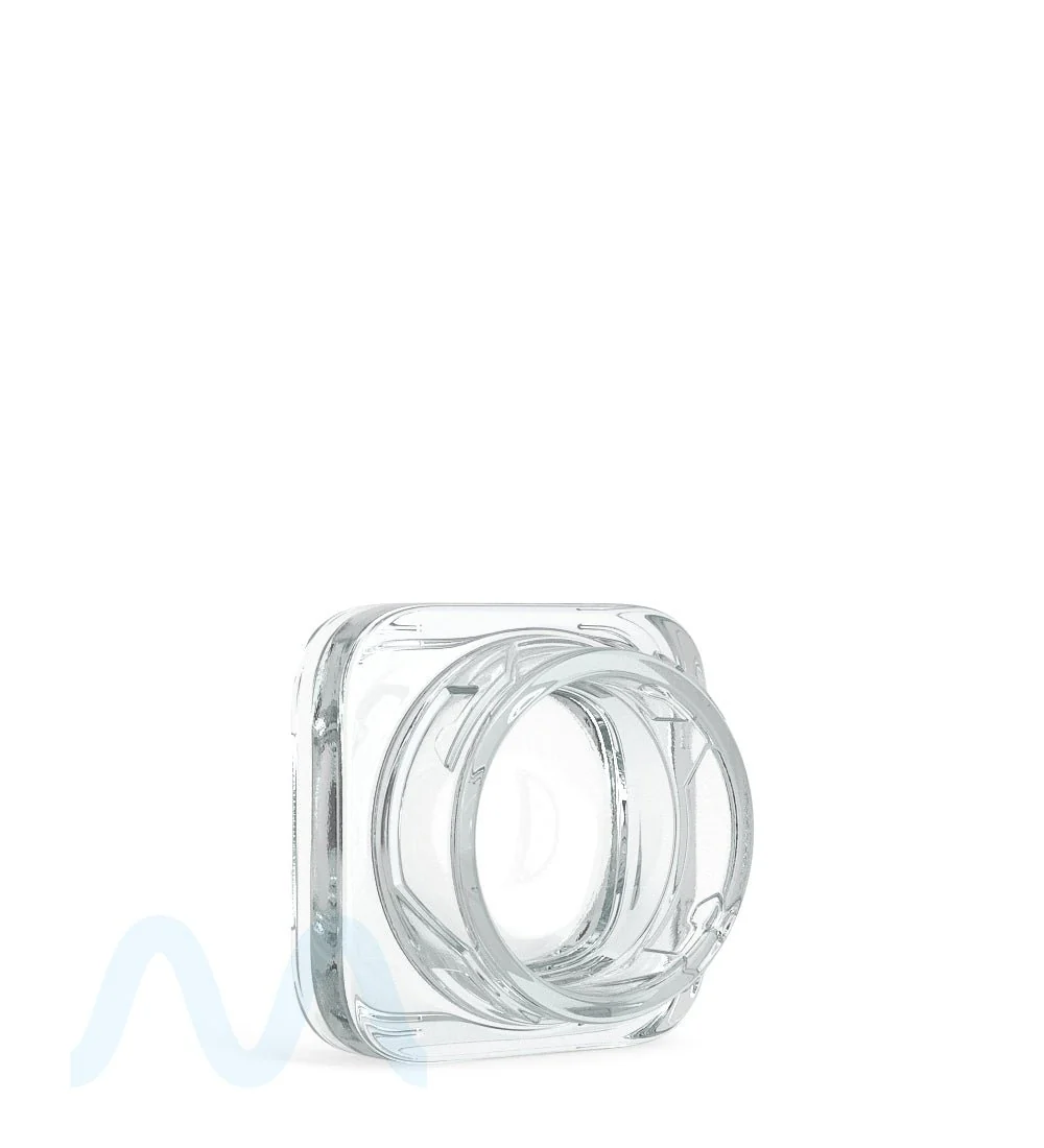 Child Resistant | Qube Clear Glass Concentrate Jar w/ Black Cap | 32mm - 5mL - 250 Count - Image 5