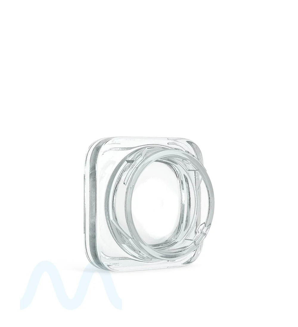 Child Resistant | Qube Clear Glass Concentrate Jar w/ Black Cap | 38mm - 9mL - 250 Count - Image 5