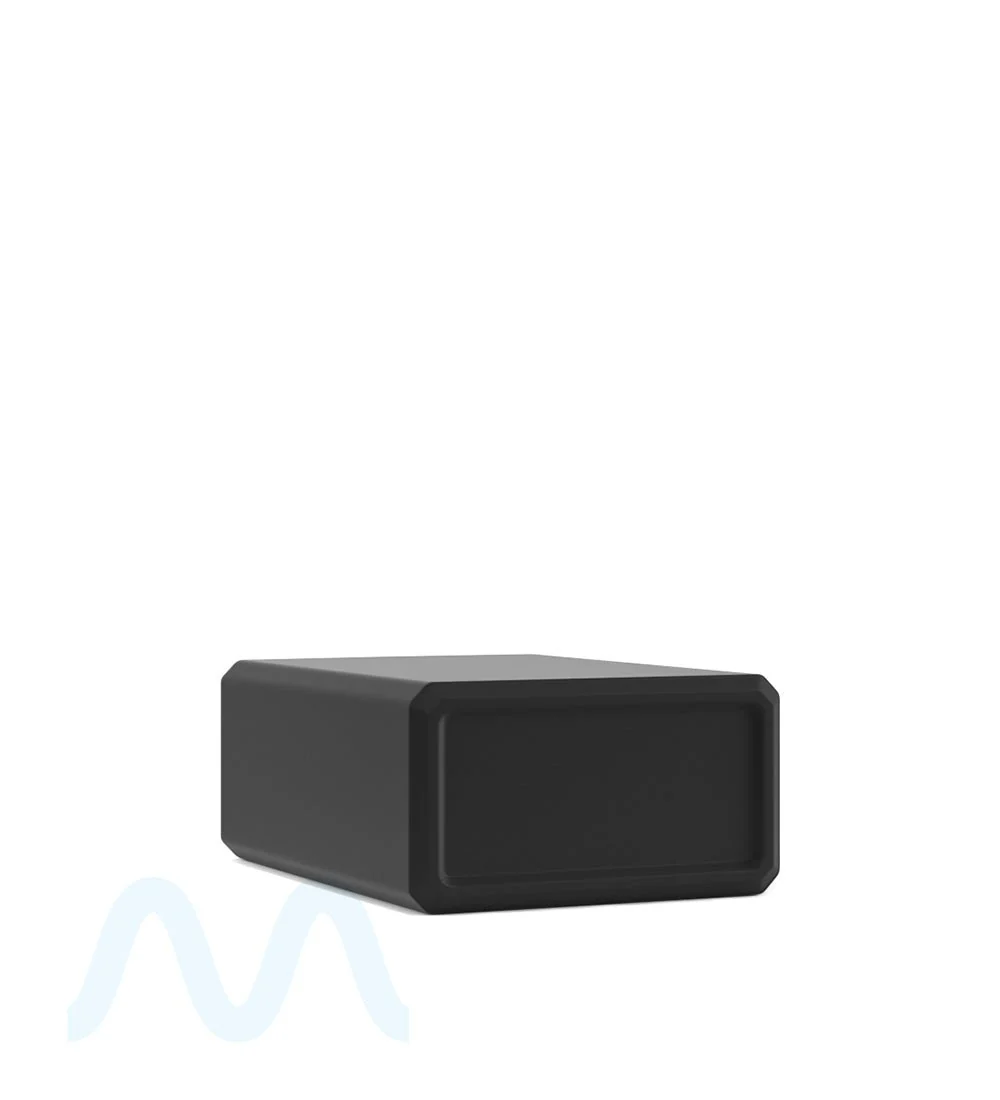 Child Resistant | Rectangular Glass Tincture Bottles w/ Black Ribbed Dropper Cap | 30mL - Matte Black - 120 Count - Image 8