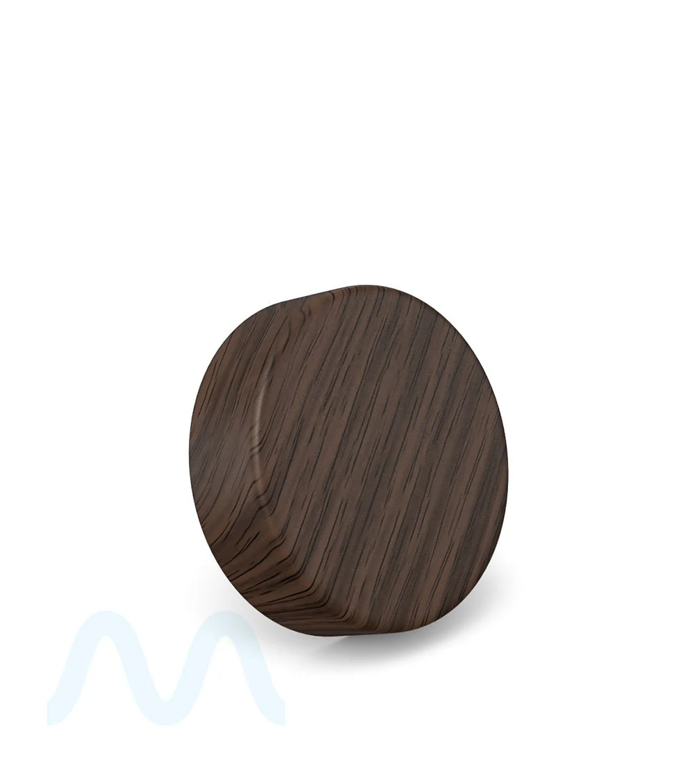 Child Resistant | Smooth Flat Push Down & Turn Plastic Caps w/ Foam Liner  | 53mm - Red Wood - 100 Count - Image 3