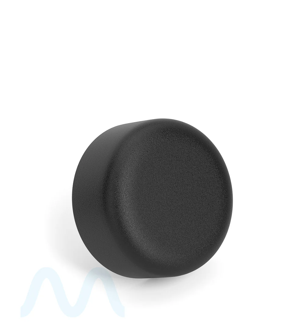 Child Resistant | Smooth Push Down & Turn Plastic Caps w/ Foam Liner | 38mm - Matte Black - 320 Count - Image 3