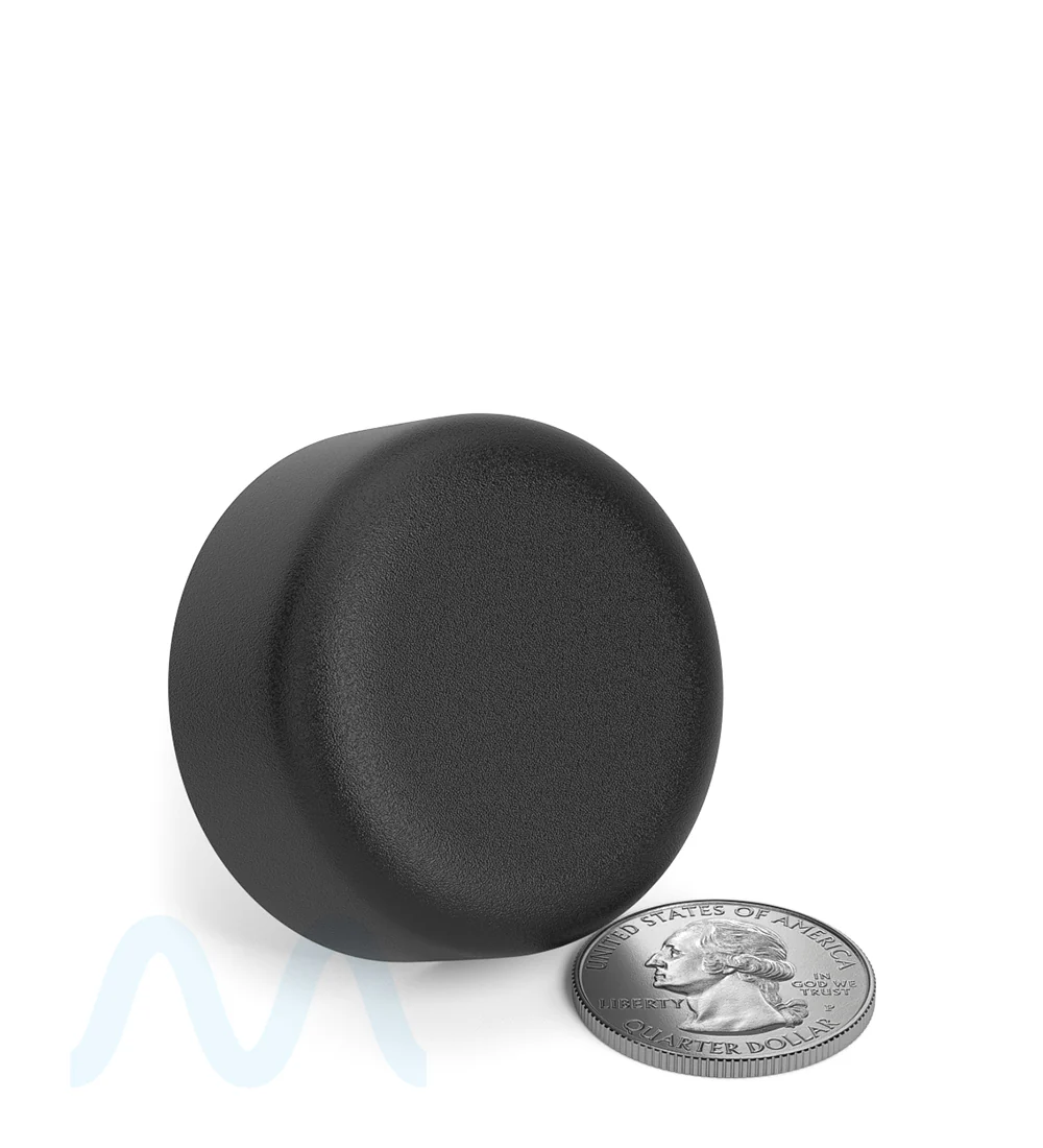 Child Resistant | Smooth Push Down & Turn Plastic Caps w/ Foam Liner | 38mm - Matte Black - 320 Count - Image 5