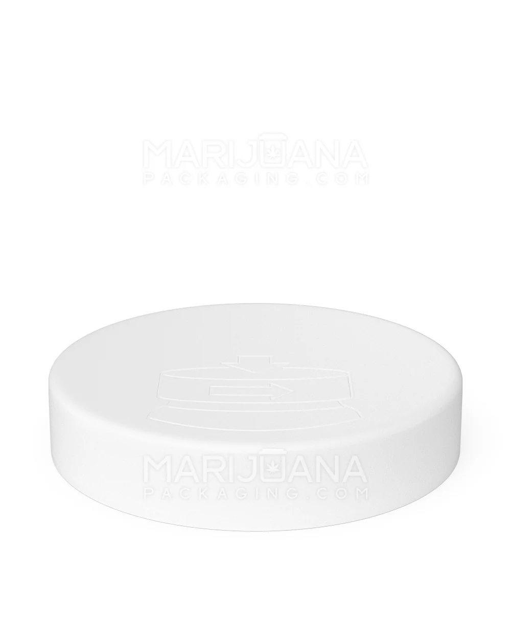 Child Resistant | Smooth Push Down & Turn Plastic Caps | 89mm - Semi Gloss White - 205 Count - Image 3