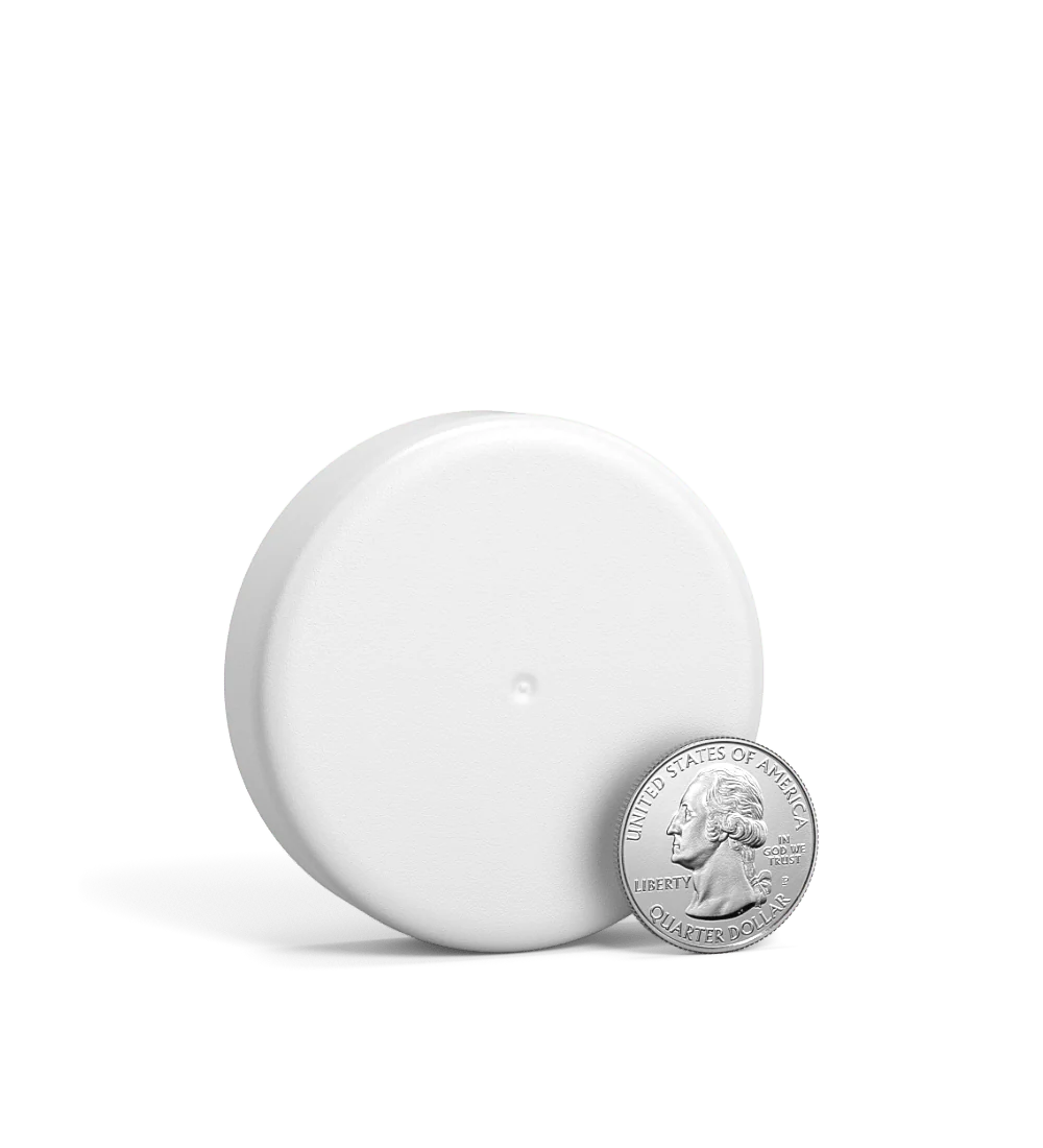 Child Resistant | Smooth Push Down & Turn Plastic Caps w/ Foil Liner | 53mm - Matte White - 120 Count - Image 6