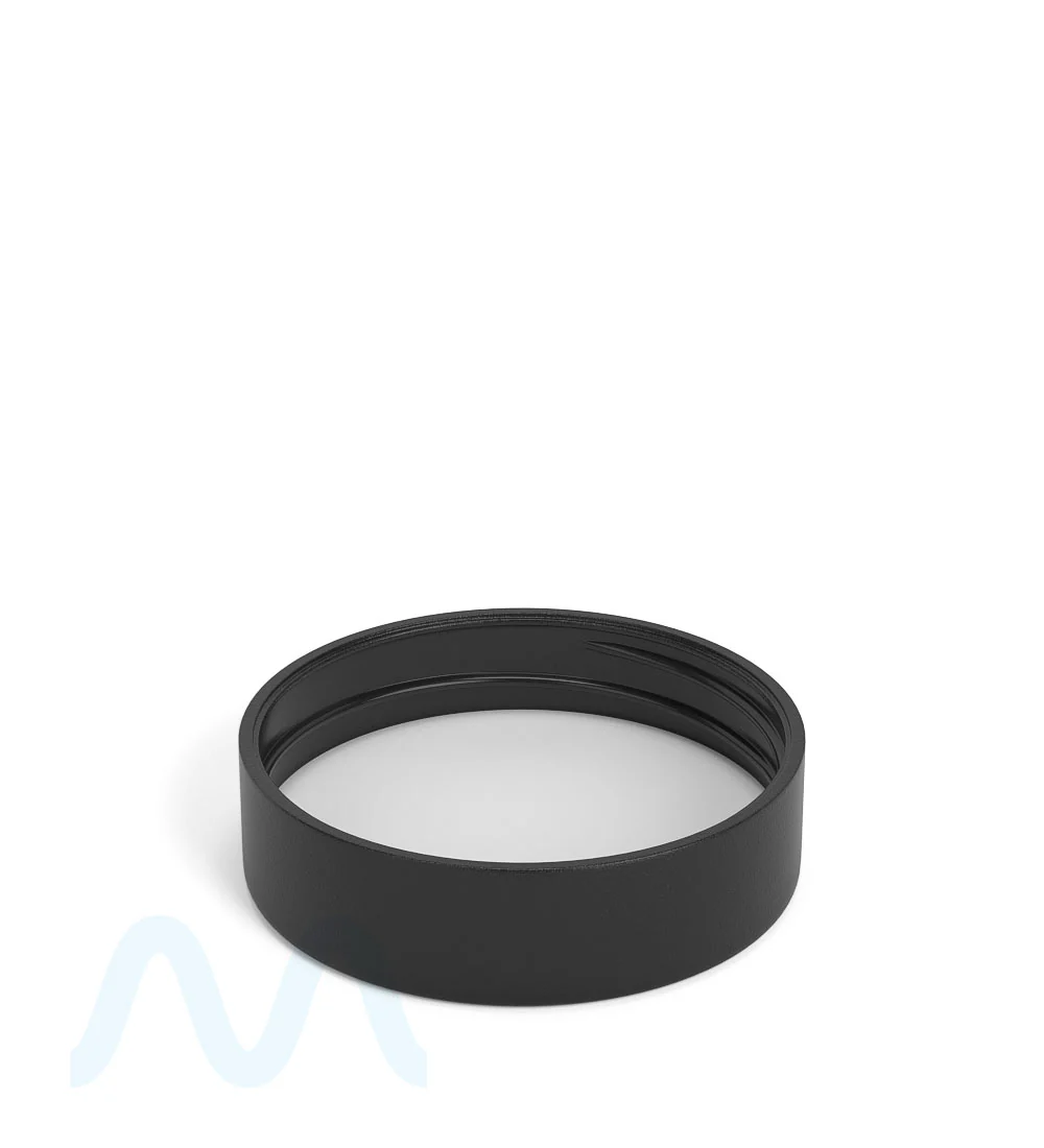 Child Resistant | Smooth Push Down & Turn Plastic Caps w/ Pressure Seal Liner | 50mm - Matte Black - 100 Count - Image 2