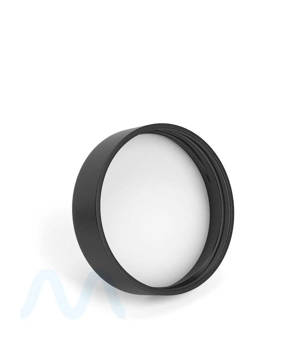 Child Resistant | Smooth Push Down & Turn Plastic Caps w/ Pressure Seal Liner | 50mm - Matte Black - 100 Count - Image 4