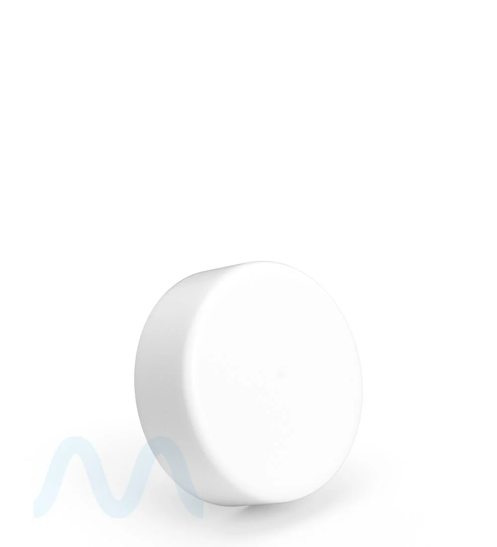 Child Resistant | Smooth Push Down & Turn Plastic No Text Caps w/ Foil Liner | 38mm - Matte White - 320 Count - Image 3
