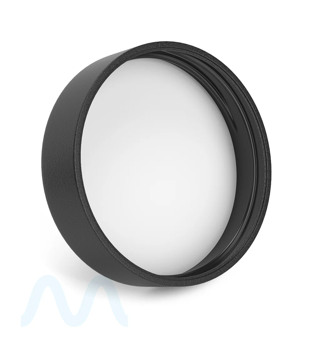 Child Resistant | Smooth Push Down & Turn Plastic PCR Caps w/ Foam Liner | 50mm - Matte Black - 100 Count - Image 3