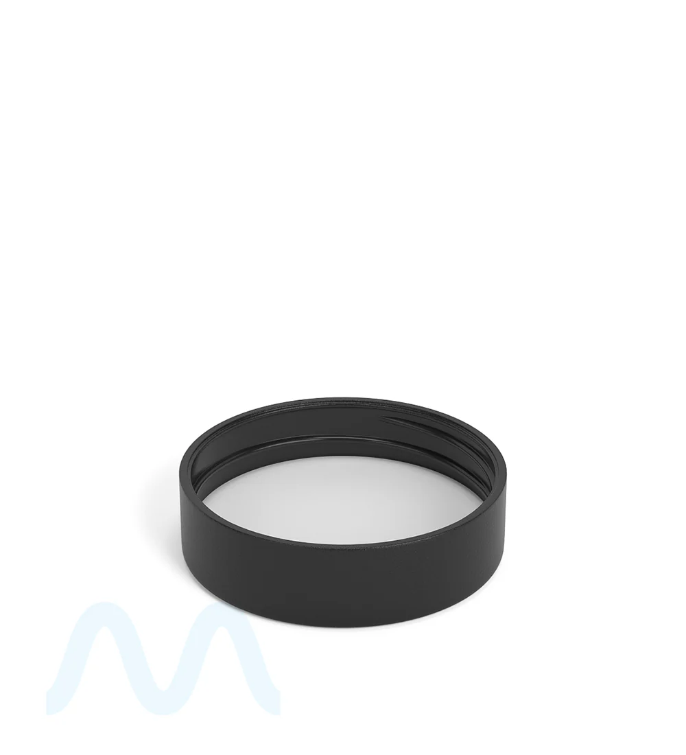 Child Resistant | Smooth Push Down & Turn Plastic PCR Caps w/ Foam Liner | 50mm - Matte Black - 100 Count - Image 5